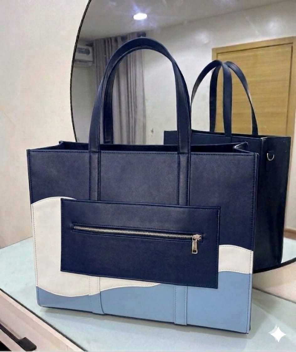 BIG MULTICOLOURED MAXI TOTE BAG(WITH PURSE)