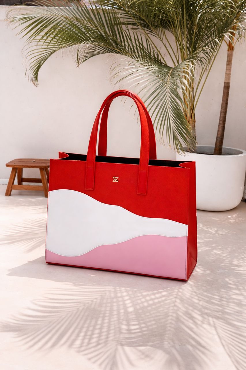 MULTICOLOURED MAXI TOTE BAG
