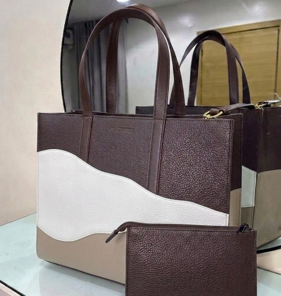 BIG MULTICOLOURED MAXI TOTE BAG(WITH PURSE)