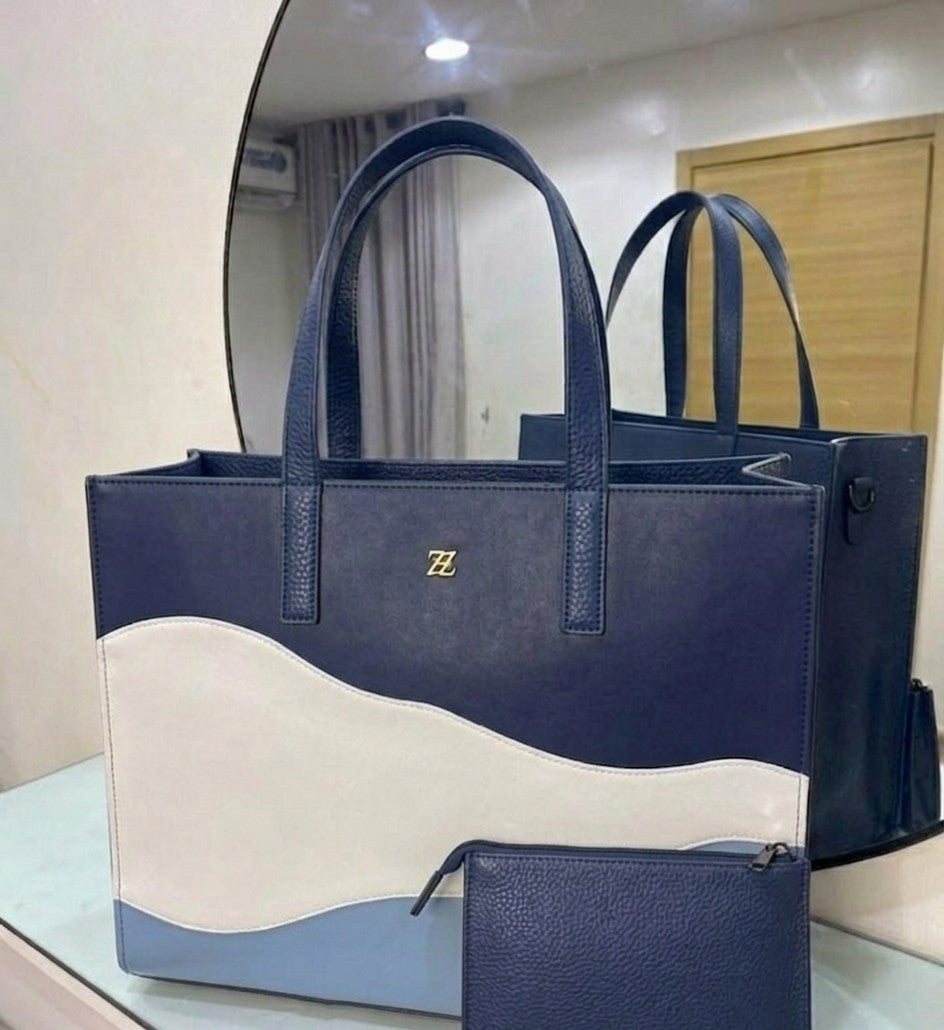 BIG MULTICOLOURED MAXI TOTE BAG(WITH PURSE)